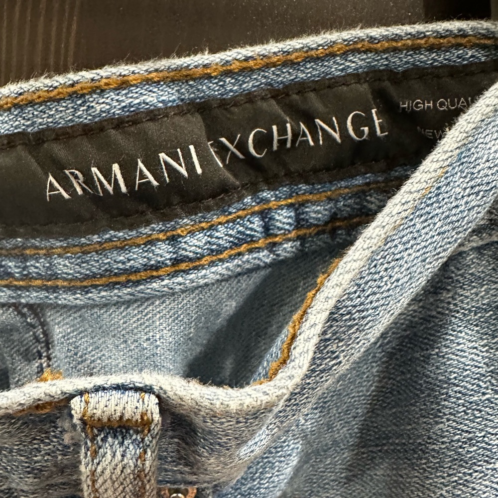 Armani Exchange Men's Jeans in Light Blue - Picture 8 of 8
